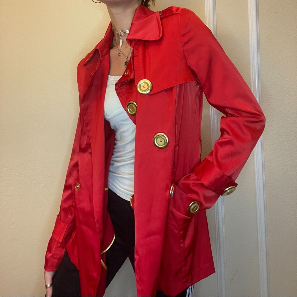 Apple Bottoms Red Trench Coat